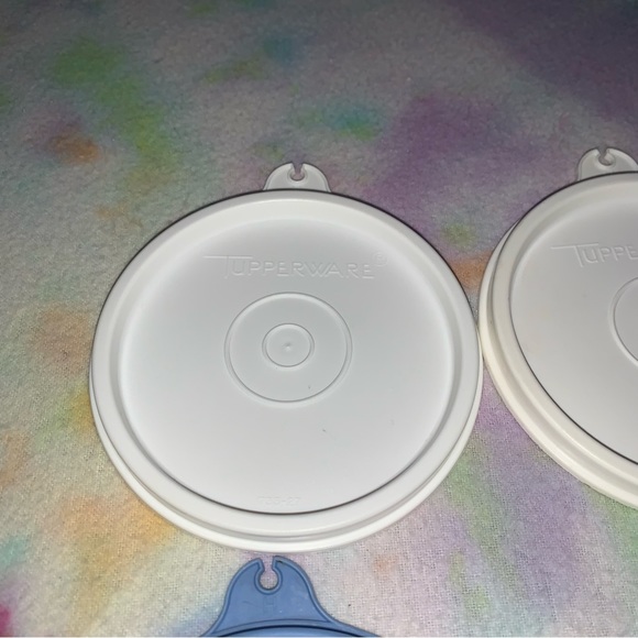 4 Tupperware Round Bowl Lids 733 Replacement Pieces - Picture 7 of 7